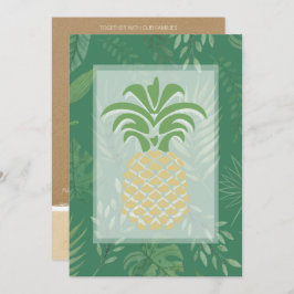 Tropiska invigningar av ananas inbjudningar