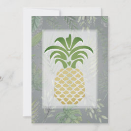 Tropiska invigningar av ananas inbjudningar
