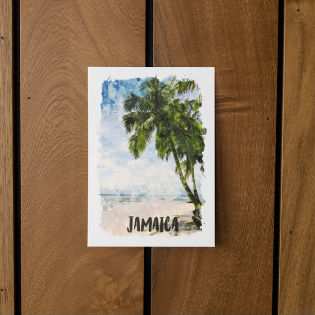 Tropiska Jamaica-öarna Kusten Vykort (jamaica coastal scenery postcard)