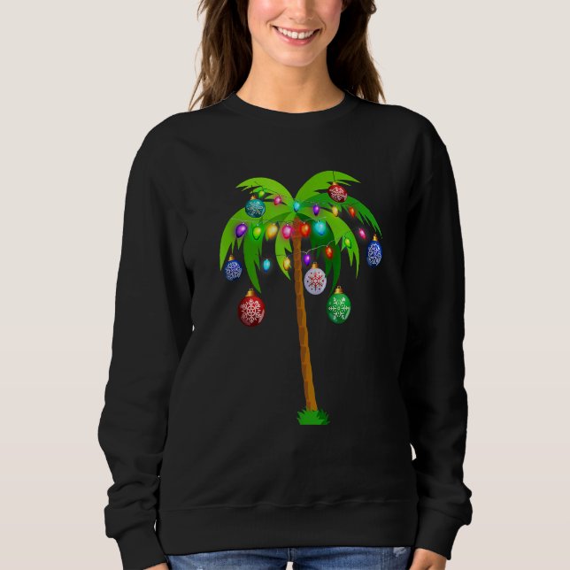 Tropiska jubblan Ljus Handflatan Träd Hawaii Beach T Shirt (Framsida)