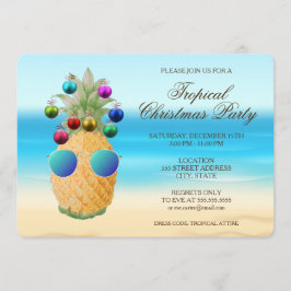 Tropiska julananas | Party Inbjudan