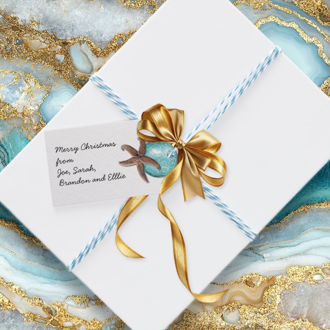 Tropiska Juletiketter för prydnadsfiskar Presentetikett (Skapare uppladdad)