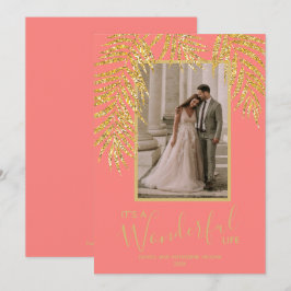 Tropiska julfotopapper i Handflatan Julkort