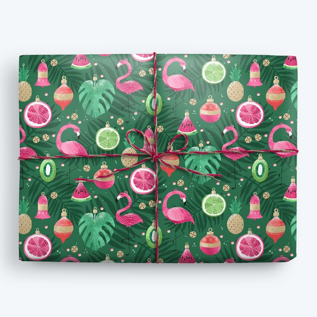 Tropiska julklapp-Dekorationer Presentpapper (Skapare uppladdad)