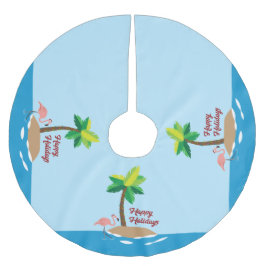 Tropiska Julön Julgransmatta Borstad Polyester