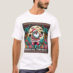 Tropiska jultomten Roligt Manar mellan Skjortan oc T Shirt