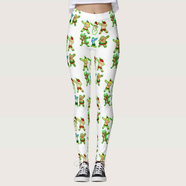 tropiska jultomten semesterchristmas leggings (Framsida)