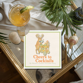 Tropiska julturer till Cocktails Pappersservett