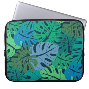 Tropiska jungle Handflatan utan sjölösa Mönster Laptop Fodral