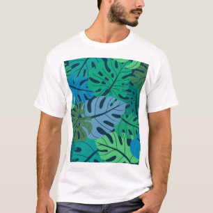 Tropiska jungle Handflatan utan sjölösa Mönster T Shirt