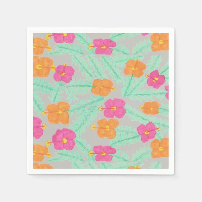 Tropiska jungle Papper Napkins Pappersservett (Framsidan)