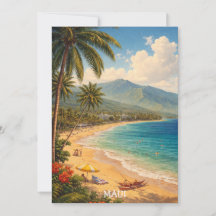 Tropiska Ka'anapali Beach Maui Vintage Resa