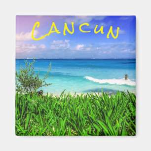 Tropiska kancun Mexico Beach Sea Paradise Magnet