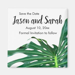 Tropiska Karibiska handflatan löv, ödesign Magnet