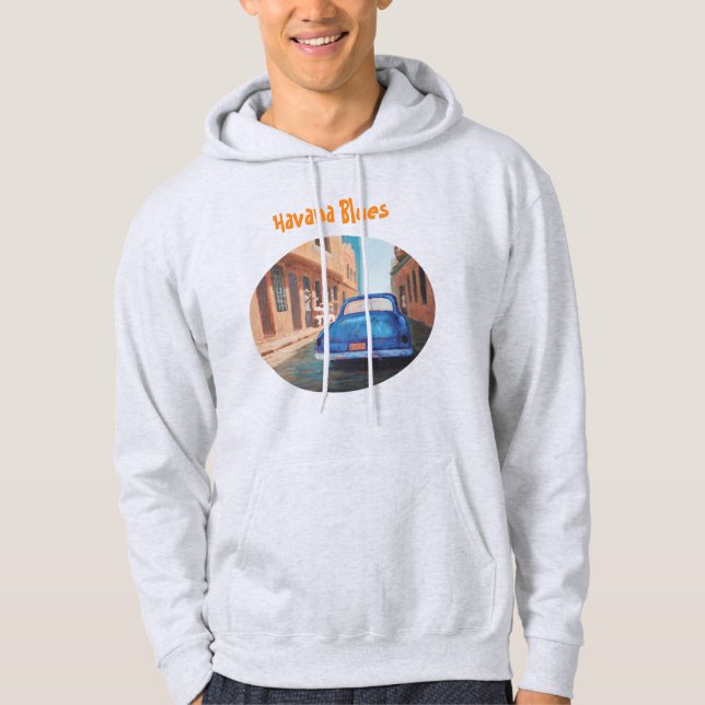 Tropiska karibiska hooded Sweatshirt - Havanna Blu (Framsida)