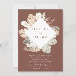 Tropiska Kärlek Watercolor Blommigt Bröllop Inbjudningar