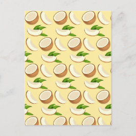 Tropiska kokosnötter vykort