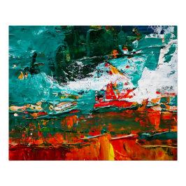 Tropiska konflikter i abstrakt perfect poster