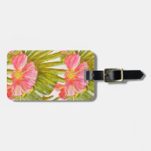 Tropiska konst, hibiscus-blommor