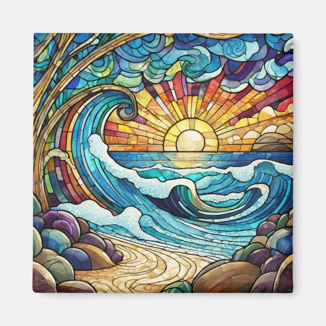 Tropiska konst magnet (Framsidan)