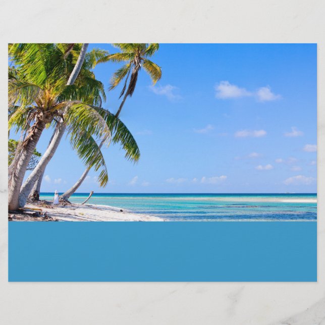 Tropiska kusten reklamblad (Framsidan)