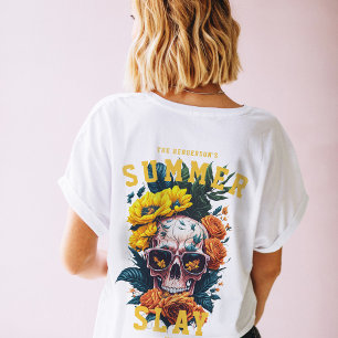 Tropiska kvinnor i modern sommarfamilj t shirt
