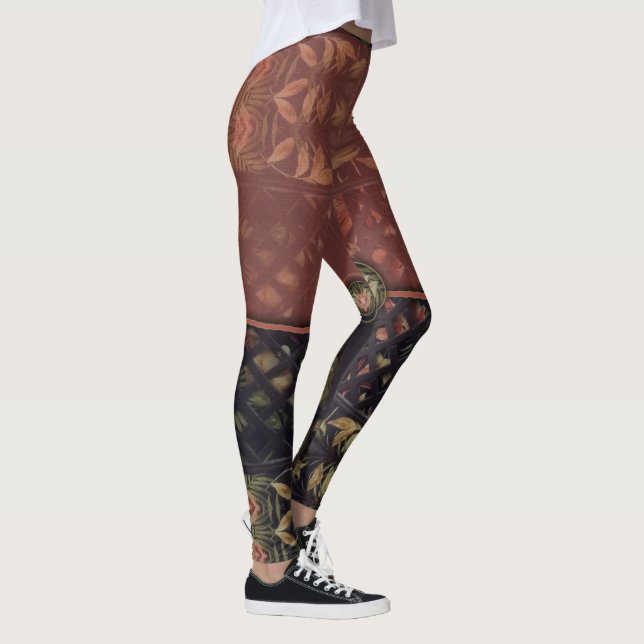 Tropiska lackarbeten leggings (Höger)
