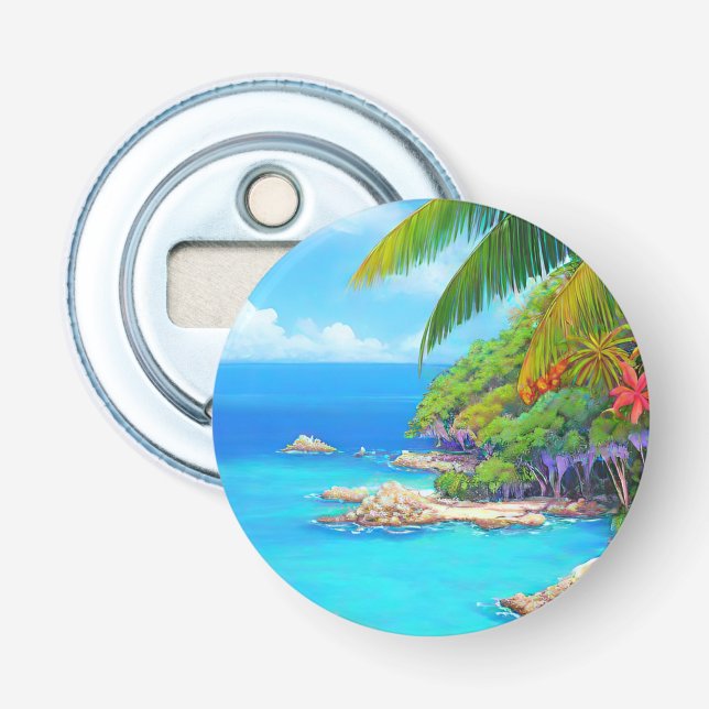 Tropiska lagunen flasköppnare (Framsidan)