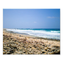 Tropiska landskapskonst, bergiga strandkonst fototryck