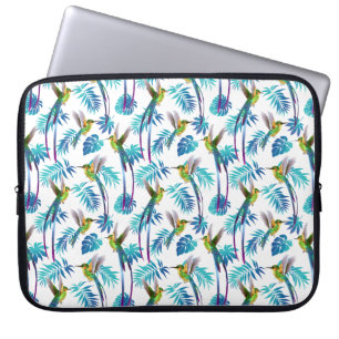 Tropiska Lång Svan Hummingbird Laptop Fodral