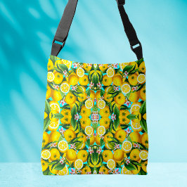 TROPISKA LEMONS TOTE KOR BODY BAG AXELVÄSKA