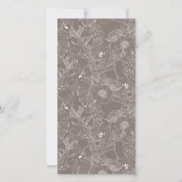 Tropiska linor och handflatan löv. meddelande