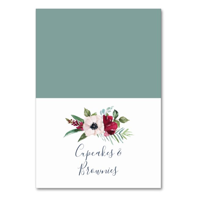 Tropiska livsmedelsetiketter för bröst Buffet Bordsnummer (Framsidan)