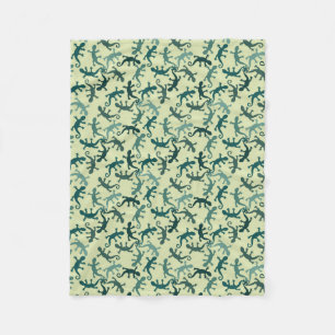 Tropiska Lizards Fleecefilt