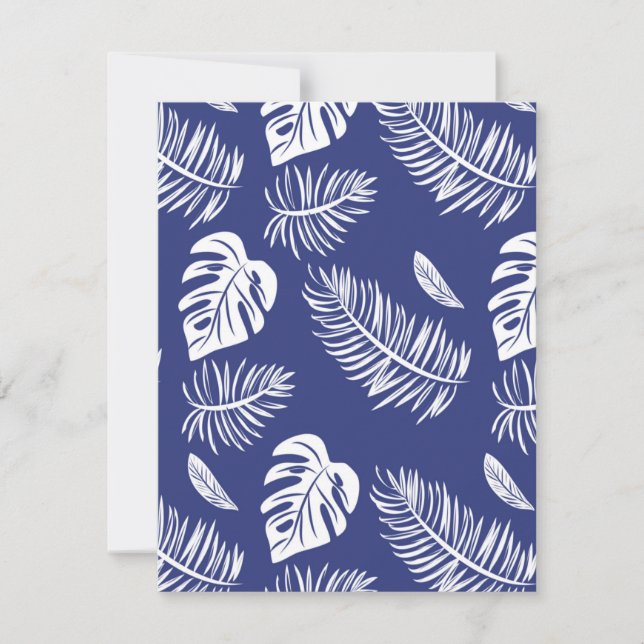 Tropiska löv 15 anteckningskort (Framsida)