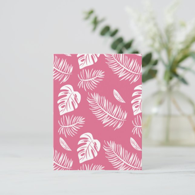 Tropiska löv 17 vykort (Stående Fram)