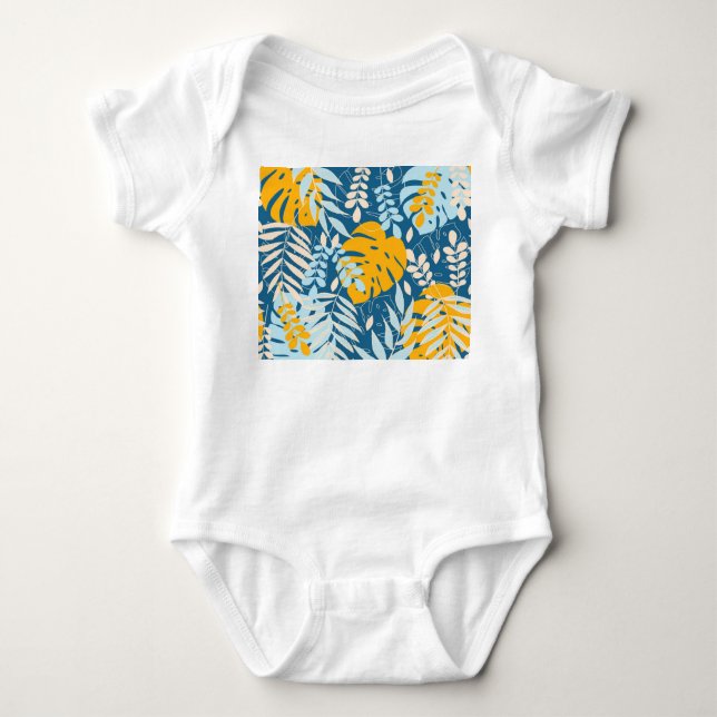 Tropiska Löv: Abstrakt Jungle T Shirt (Framsida)