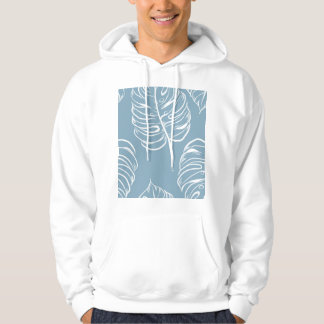 Tropiska Löv Abstrakten: Sömlös Greenery. Hoodie