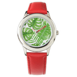 Tropiska löv armbandsur