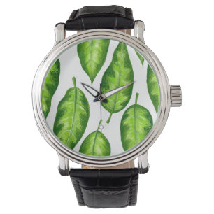 Tropiska löv armbandsur