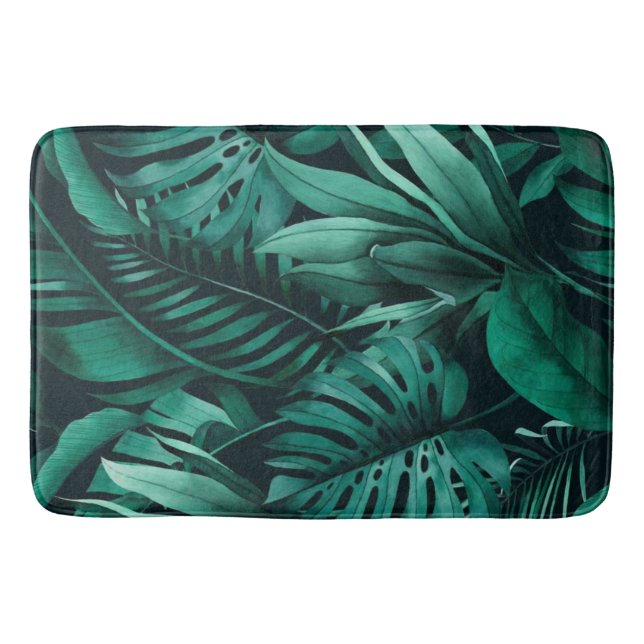 Tropiska Löv Badrumsmatta (Framsidan)