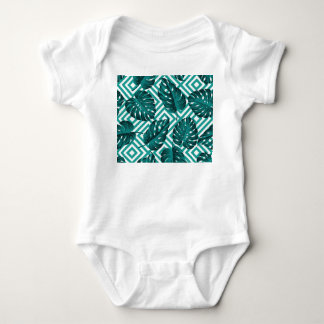 Tropiska Löv: Blommigt Sömlöst Mönster. T Shirt