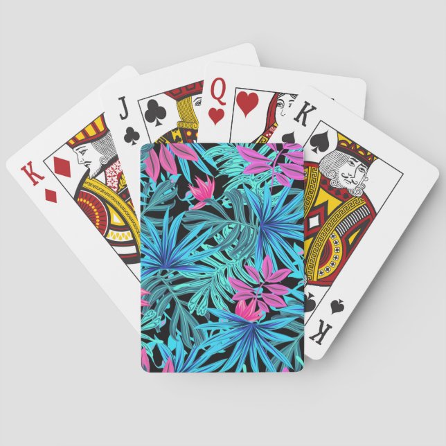 Tropiska Löv Casinokort (Baksidan)