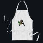 Tropiska Löv Faux Gold Foil Brev A Monogram Förkläde<br><div class="desc">Tropical Löv Faux Gold Foil Brev A Monogram Apron | Boho monogram-plattan med vattenfärgade tropiska löv med faux-guld-folie. Den tropiska plattan är perfekt till sommaren. Den här designen finns i andra artiklar.</div>