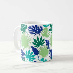 Tropiska löv kaffemugg