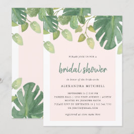 Tropiska Löv| Möhippa av och Grönt Inbjudningar