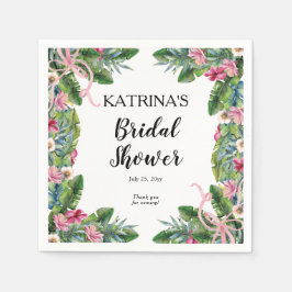 Tropiska Löv | Möhippa för Blommigt av Rosa Pappersservett