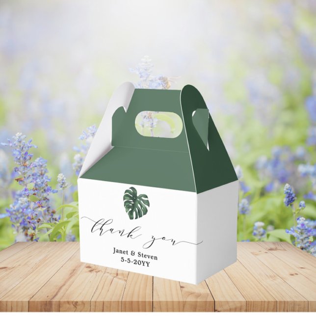 Tropiska Löv Monstera Greenery-förmånslådan Presentaskar (Skapare uppladdad)