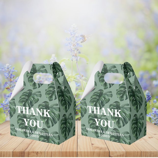 Tropiska Löv Monstera Greenery-förmånslådan Presentaskar (Skapare uppladdad)