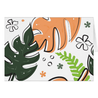 tropiska löv OBS kort